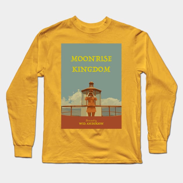 Moonrise Kingdom Long Sleeve T-Shirt by AquaMockingbird